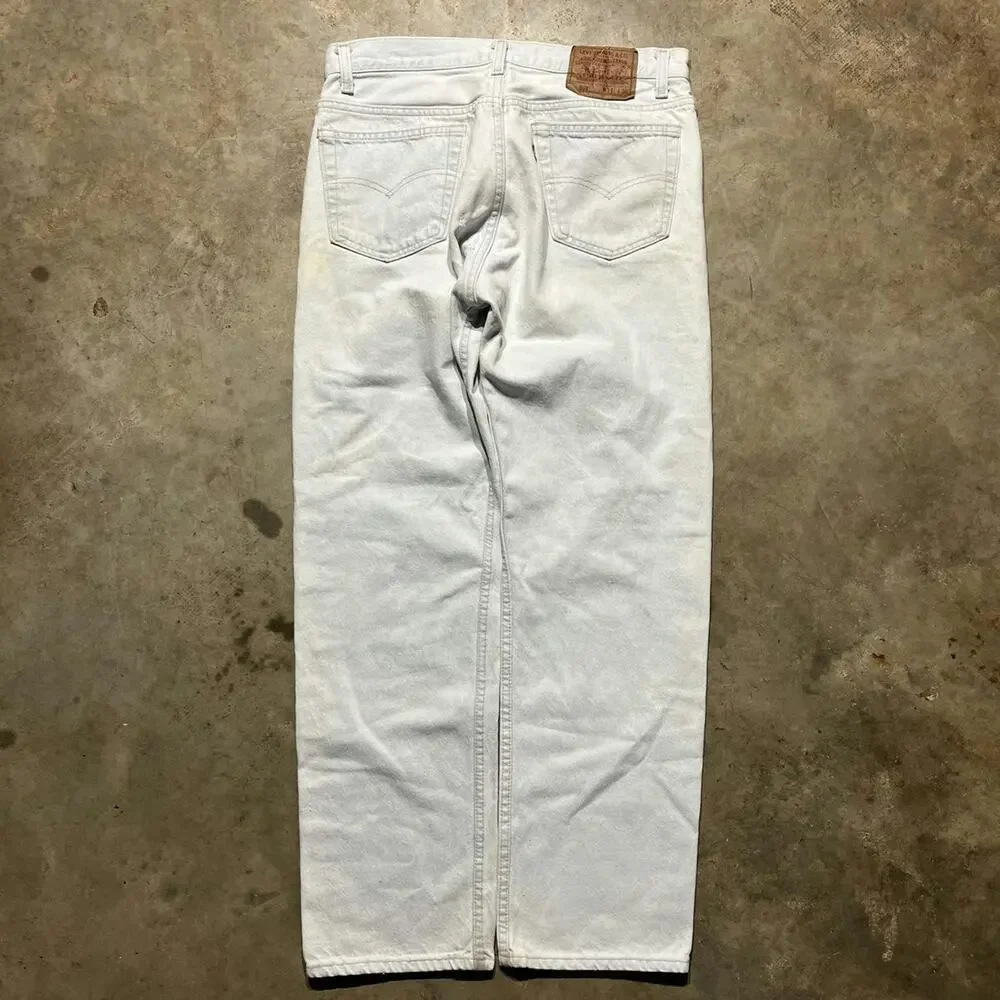 Vintage 90s Levi's 501xx Distressed Straight Cut Jeans 33x30